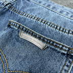 Black Cross Patch Denim Shorts™