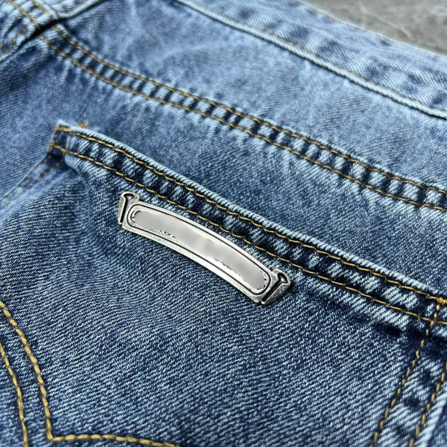 Black Cross Patch Denim Shorts™
